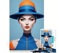 Striking Beauty Portrait 1000 Teenager Pieces Jigsaw Puzzle Brain Challenge Toy Home Activity Clear Cut Heartfelt Gift 50x75cm