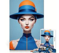 Striking Beauty Portrait Hard Jigsaw Puzzle for Adults 1000 Pieces Recall Upgrade Gentle Relax Clear Cut Unique Gift 38x52cm