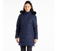 Dare 2b Breathable Women's Water-repellent Navy Blue Quilted Striking IV Jacket Peacoat, Size: 10