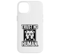 Striking Monochrome Graphic, Trust No Human Case for iPhone 14 Plus