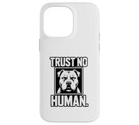 Striking Monochrome Graphic, Trust No Human Case for iPhone 14 Pro Max