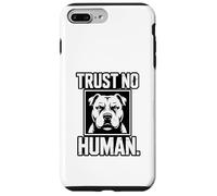 Striking Monochrome Graphic, Trust No Human Case for iPhone 7 Plus/8 Plus