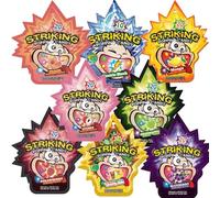 Striking Popping Candy Snacks Assorted Fruity Flavours Sweets Pop Rocks 30g Halal (Pack of 3 with 3 Different Flavours)