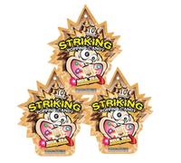 STRIKING Popping Candy Snacks - Milk Tea Flavour 15g (Pack of 3) HALAL