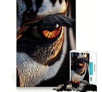 Striking Tiger Eye Close-Up 1000 Pieces Jigsaw Puzzles for Teenagers Boost Memory Stress Release Premium Cut Cherished Gift 38x26cm