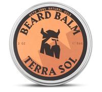 Striking Viking Beard Balm for Men - Light Hold, Terra Sol, 2 Oz | Leave-in Beard Conditioner | with Shea Butter, Tea Tree, Argan & Jojoba Oils | Smooth, Shape, Moisturize & Soften