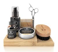Striking Viking Beard Caddy - Countertop Bathroom Organizer for Beard Oil, Balm, Wash, Comb, Brush & Scissors (1pc)