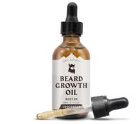 Striking Viking Beard Growth Oil with Biotin - 60 ml, Unscented - Thickening, Conditioning Biotin Beard Growth Serum for Men with Argan & Jojoba Oil - Facial Hair Serum for Men