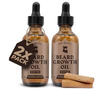 Striking Viking Beard Growth Oil With Sandalwood Biotin - Thickening Beard Oil And Conditioner For Men Growth - Naturally Derived Beard Growth Serum Pa