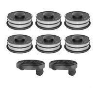 Strimmer Line & Cover,Spool Line +Cap for Einhell GC-ET 4530 3405685 String Trimmers,Autofeed Spools Replacement Grass Trimmer Spool & Line Refills