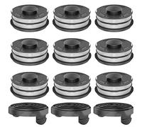 Strimmer Line & Cover,Spool Line +Cap for Einhell GC-ET 4530 3405685 String Trimmers,Autofeed Spools Replacement Grass Trimmer Spool & Line Refills