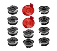 Strimmer Trimmer Spool Line, Strimmer Spool Replacement for for Einhell GE-CT 18/28 Li and GE-CT 18/28 Li TC, 1.6mm 4.9m Spool Lines (10Spool + 2Cover)