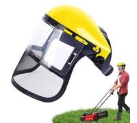Strimming Face Shield Logging Helmet, Safety Visor Face Guard, Chainsaw Helmet, Forestry Hat For Gardening, Logging, Lawn
