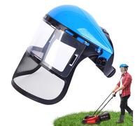 Strimming Face Shield, Safety Visor Helmet With Face Guard Protection, Chainsaw Helmet Strimmer Guard Forestry Hat For Gardening, Logging, Lawn