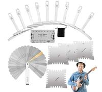 String Action Gauge,Feeler Gauge String Action Ruler with Clear Scale | Versatile Luthier Setup Kit Measuring Tools for Musicians Guitarists