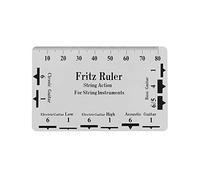 String Action Gauge, Guitar Action Gauge with Ruler Guitar Measuring Tool String Pitch Ruler Card Tool Height for Electric Acoustic Bass