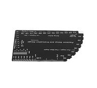 String Action Gauge Ruler, Black Sturdy Rust Prevention Stainless Steel Tuning Gauge for Production for Guitar Luthier