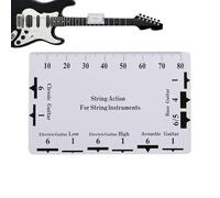 String Action Ruler Accurately Measuring String Height, Neck Radius
