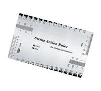 String Action Ruler Gauge Fret Leveling Guide Guitar Measuring Tool Height Gauge Set Up Action Ruler