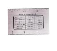 String Action Ruler Gauge Fret Rocker Leveling Guide Guitar Measuring Tool Height Gauge Set Up Height Ruler for Guitars and Bass Setup