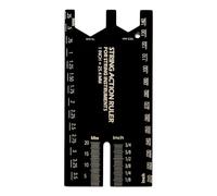 String Action Ruler, Guitar String Measuring Tool, Guitar Set-Up Repair Tool, String Heighting Maintenance Fingerboard Leveling Ruler for Players Luthiers Bass Enthusiasts