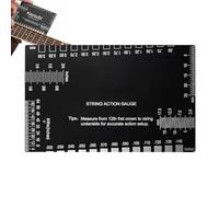 String Action Ruler | Stainless Steel Metric Imperial Action Ruler | Guitar Adjustment Tool - for Adults Women Men Home School Stage Practice Band Bass