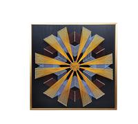 String Art Kit for Adults String Art Kit with Wood Photo Frame 3D All-Inclusive DIY Crafts Kit with Instruction Easy to Make for Home Wall Decor(B,Gold Frame)