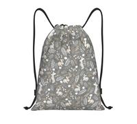 String Bag Cute Easter Bunny Funny Rabbit Drawstring Backpack Unisex Gym Bag Machine Washable Sackpack For Swimming School Gym 36X42Cm