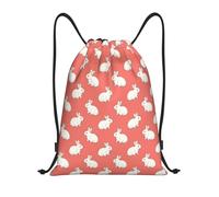 String Bag Cute Easter Bunny Funny Rabbit Sackpack Machine Washable Drawstring Backpack Unisex Gym Bag For Travel Sports Yoga 36X42Cm