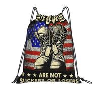 String Bag Veterans Are Not Suckers Or Losers Sackpack Unisex Gym Bag Water Resistant Drawstring Backpack For Gym Sports Shopping 36X42Cm