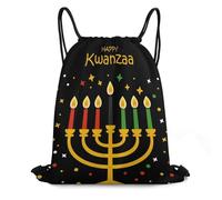 String Bagdrawstring Backpack For Running Travel Storage 36X42Cm Versatile Waterproof Gym Bag Happy Kwanzaa African Heritage Holiday