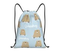 String Bagstring Backpack For Hiking Holiday Women 36X42Cm Portable Waterproof Cinch Sack Pack Happy Groundhog Day
