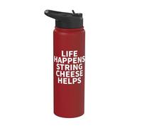 String Cheese Apparel - Great Funny Cheeses Lover Design Stainless Steel Insulated Water Bottle