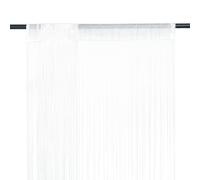 String Curtains White 100x250 cm Polyester 2 pcs Room Divider Panel HomeDecorSet