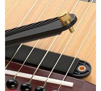 String Dampener for Acoustic Guitar with Adjustable Tightness, Soft Sound Sponge Mute Pad Compatible with Folk Guitars, Black