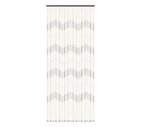 String Doorways Divider Door Height 2-2.2m Door Curtain 0.9*2.2m Modern Wave Pattern Beaded Curtain with 31 Strands & Bamboo, Fly Insect Bug Screen for Balcony Decor and Feng Shui Layout Improvement