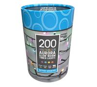 String Fairy Christmas Lights Animated Aurora Outdoor 200 LED - 19.9m Glow-Worm