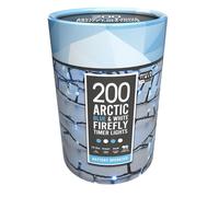 String Fairy Christmas Lights Animated Blue & White Outdoor 200 LED - 5.17m Firefly
