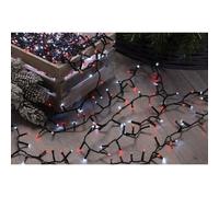 String Fairy Christmas Lights Animated Red & White Outdoor 300 LED - 7.77m Candy Cane