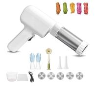 String Hopper Maker Electric, 2025 Upgraded New Handheld Pasta Maker Machine with 5 Interchangeable Molds, 5-in-1 Cordless Homemade Noodle Machine for Making Spaghetti Linguine