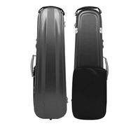 String Instrument Cases & Bags 4/4 Violin Case Carbon Fiber Violin Box Backpack Double Shoulder Strap Bag With Hygrometer Music Score Bag Password Lock(Black)