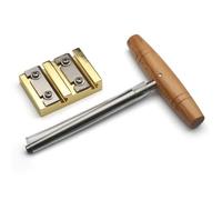 String Instrument Peg Shaper and Taper Reamer Set, 2-Piece Violin Maintenance Tool with Wood Handle for Setup Tasks Violin Peg Shaper Taper Reamer Set Luthier Tool Fitting String Instrument Wood Setup