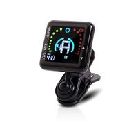 String Instrument Tuner, Clip on Guitar Metronome Tuner Rechargeable Accurate Electric Instrument Tuning Device for Violin Bass MT90R(MT90R)