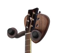 String Instrument Wall Hook - Compact Beech Walnut Holder, Stable Iron Mounted Rack, Anti Slip Guitar Storage Bracket | Apartments Studios Stag Rooms Classrooms Recording Spaces Exhibition Walls