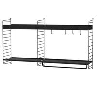 String Kitchen Wall Shelf System A String Furniture Black - Black - 7350038275059