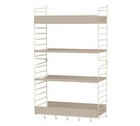 String Kitchen Wall Shelf System H String Furniture Beige - Beige - STRING KITCHEN H BEIGE
