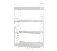 String Kitchen Wall Shelf System H String Furniture - STRING KITCHEN H WEISS