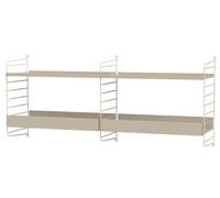 String Kitchen Wall Shelving System B String Furniture Beige - Beige - STRING KITCHEN B Beige
