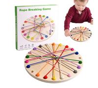 String Knots Challenge: Twisted, Wooden Game, Mind Toy, Logic Trainer | Entertainment Strategy Board for Parent-Child Interaction, Games