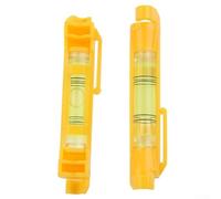 String Level Tool with Hanging Level Set - 2 Pack Bubble Hanger for Construction, Brickwork, Carpentry, Surveying - Orange & Yellow Acrylic(Orange)